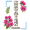 Kroatien Sommer mit Bougainvillea-Blüten