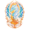 Glasbläser Stained Glass Drache