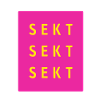 Sekt Dreifach Neon Pink