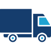 Lieferwagen-Solid-Icon-Frachttransportvektor