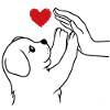 Minimalist Dog Love T-Shirt