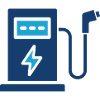 EV-Ladestation Solid Icon Elektrofahrzeug Si