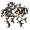 Squelette Metal Headbanger
