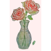 2 roses roses rouges