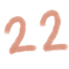 Pinselzahl 22 – Handbemalt