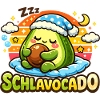  SCHLAFAVOCADO Müde Avocado Im Schlafanzug Mit