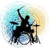Drummer Retro Drummer Drums Drums