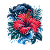 Hibiskus Sturmwelle 