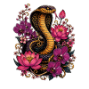 Cobra and flower magic