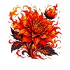 Flame Rose Fire Flower