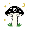 Mystic Eye Mushroom Dark Forest