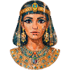 Cleopatra - Queen of Egypt (half fresco)