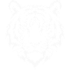 Stylized White Tiger Head