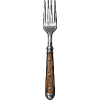 Fork art with wooden handle