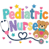 Bunte Kinderkrankenschwester Teddybär