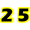 25 Number symbol