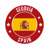 Segovia-Spanien-Rundflaggenabzeichen