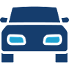 Autofront-Solid-Icon-Fahrzeugtransport