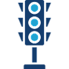 Ampel-Solid-Icon-Straßenampel-Transport-Sym