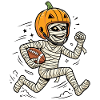 Halloween, America Football, Mummy