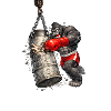 Gorilla Boxer Sacco da boxe Canna zinco