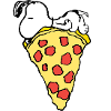 Peanuts Snoopy With Large Pizza Slice
