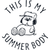 Peanuts Snoopy This Is My Summer Body