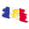 France Flag with Bicycle – Cycling Design