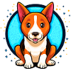 Basenji Dog (Comic Portrait)
