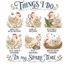 Passion Chickens Humor Farmer Retro