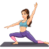 Dynamische Yoga-Kraftbalance