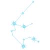 Aquarius Star Constellation Zodiac Sign Blue