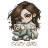 Cozy Girl Chibi Cocoa Winter Gift