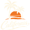 Palm Trees and California Sunset