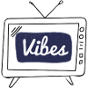 Vibes Navy Patch Handschrift