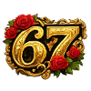 Golden67 Rose Frame
