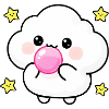 Kawaii Cloud Bubblegum Puff