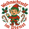 Weihnachtself im Dienst