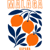 Malaga Spanien Orangen 