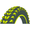Graphique de pneus de vélo VTT