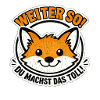 Motivierender Fuchs: Weiter So