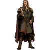 Viking-Krieger mit Kelch und Pelz