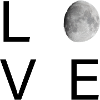 Moonlit Minimal Moon Silhouette