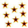 Retro Star Pattern Black