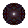 Roter Spiralkreis Optische Spirale