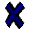 Neon X-Cross Blue