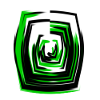 Vert spirale néon