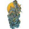 Goddess Warrior Bow Illustration
