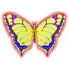Lebendige Schmetterling-Pastellkunst