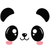 Süßes Kawaii-Stil Panda T-Shirt